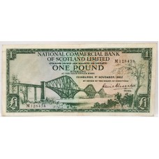 SCOTLAND 1962 . ONE 1 POUND BANKNOTE